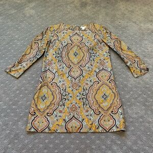 J. Crew Collection 100% Silk Printed Dress | Size 0